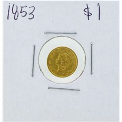 1853 $1 Liberty Head Gold Dollar Coin