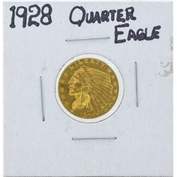 1928 $2 1/2 Indian Head Quarter Eagle Gold Coin