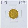 Image 1 : 1909 $2 1/2 Indian Head Quarter Eagle Gold Coin