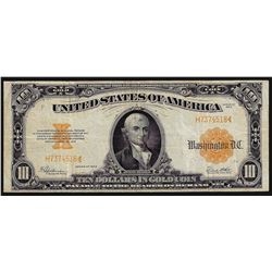 1922 $10 Gold Certificate Note
