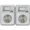 Image 1 : Set of 1983MO-1984MO Mexico 1 Onza Silver Libertad Coins NGC MS66