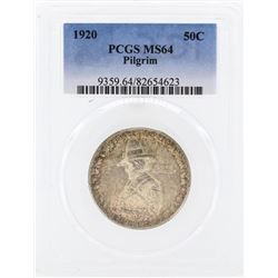 1920 Pilgrim Tercentenary Commemorative Half Dollar Coin PCGS MS64