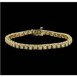14KT Yellow Gold 2.75ctw Diamond Tennis Bracelet