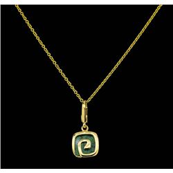 Bulgari 18KT Yellow Gold Ladies Pendant with Chain