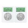 Image 1 : Lot of (2) 2016 $1 American Silver Eagle Coins PCGS MS70