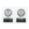 Image 2 : Lot of (2) 2016 $1 American Silver Eagle Coins PCGS MS70