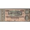 Image 1 : 1864 $10 The Confederate States of America Note