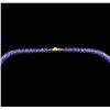 Image 3 : 14KT Yellow Gold Tanzanite Bead Necklace