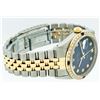 Image 3 : Rolex Mens Two Tone Blue Vignette Diamond and Sapphire Datejust Wristwatch