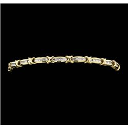10KT Yellow Gold Ladies 0.50ctw Diamond Tennis Bracelet