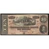 Image 1 : 1864 $10 The Confederate States of America Note