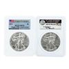 Image 1 : Set of 2011-2012 $1 American Silver Eagle Coins PCGS MS70