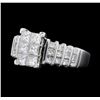 Image 2 : 14KT White Gold 2.09ctw Diamond Ring