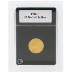 1910-P $2 1/2 Indian Head Quarter Eagle Gold Coin