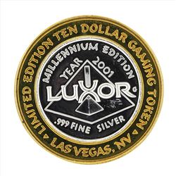 .999 Silver Luxor Las Vegas $10 Casino Gaming Token Limited Edition