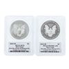 Image 2 : Lot of (2) 2015-W $1 American Silver Eagle Coins PCGS SP70 & PR70DCAM