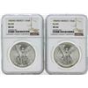 Image 1 : Set of 1983MO-1984MO Mexico 1 Onza Silver Libertad Coins NGC MS66