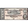 Image 1 : 1864 $10 The Confederate States of America Note