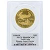 Image 2 : 1990-W $50 American Gold Eagle Coin Reagan Legacy Series PCGS PR69DCAM