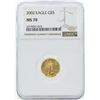 Image 1 : 2002 $5 American Gold Eagle Coin NGC MS70