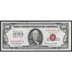 1966 $100 Legal Tender Red Seal Note