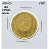 Image 1 : 1919 Mexico 20 Pesos Gold Coin