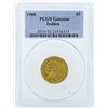 Image 1 : 1908 $5 Indian Head Half Eagle Gold Coin PCGS Genuine