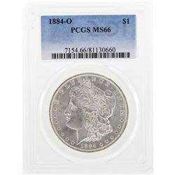 1884-O $1 Morgan Silver Dollar Coin PCGS MS66