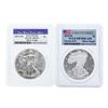 Image 1 : Lot of (2) 2015-W $1 American Silver Eagle Coins PCGS MS70 & PR70DCAM