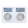 Image 1 : Lot of (2) 2012-2013 $1 American Silver Eagle Coins PCGS MS70