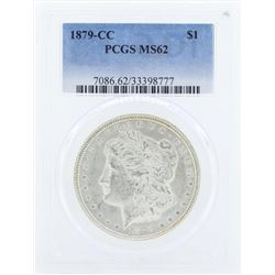 1879-CC $1 Morgan Silver Dollar Coin PCGS MS62