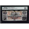 Image 1 : March 1, 1863 $3 State of Florida Tallahassee Obsolete Bank Note PMG VG10 Net