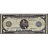Image 1 : 1914 $5 Federal Reserve Blue Seal Note
