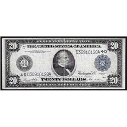1914 $20 Federal Reserve Blue Seal Note