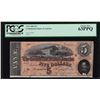 Image 1 : 1864 $5 Confederate States of America Note PCGS Choice New 63PPQ