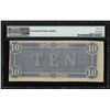 Image 2 : 1864 $10 Confederate States of America Note PMG Uncirculated 62EPQ