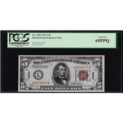 1934A $5 Federal Reserve Emergency Hawaii Note PCGS Gem New 65PPQ