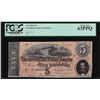 Image 1 : 1864 $5 Confederate States of America Note PCGS Choice New 63PPQ