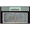 Image 2 : 1864 $5 Confederate States of America Note PCGS Choice New 63PPQ