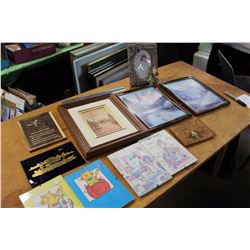 Assorted Picture Frames And Photo Displays, Etc; (12)