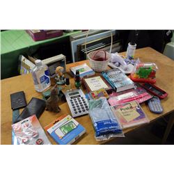 Lot of Misc (Health-O-Meter, Stone Cat, Books, Nail Polish, Mineral Oil, Lint Roller, Etc;)