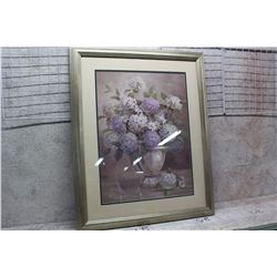 Framed Flower Art (25” x 32”)
