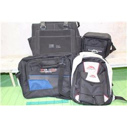 Assorted Bags, Backpacks, Carrying Cases (4)(Trailerblazer, Dakota Dunes Casino, Etc;)