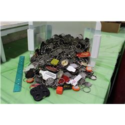 Lot of Man Key Rings (Bingo, Hotline,  Shell, Etc;)