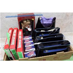 Lot of Purses, Doll, Bandages, And Extras