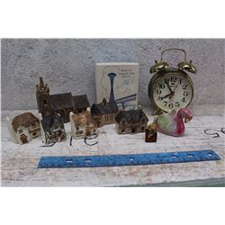 Lot of Church, Building Figures With Clock
