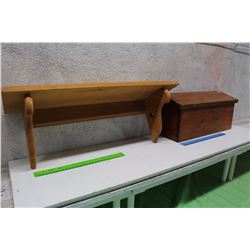 Pair of Wood Shelves