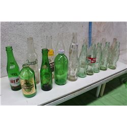 Assorted Glass Bottles (Fanta, Coke, Frydenlund, A&W Root Beer, Etc;)