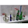 Image 1 : Lot of Glass Bottles (9)(Coke, Liqour, Pick-A-Pop, Others)
