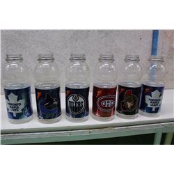 Hockey Label Gatorade Bottles (Maple Leafs, Oilers, Senators, Canucks Etc;)